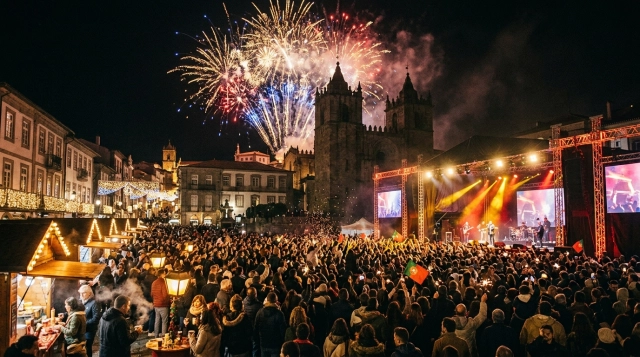 Silvester in Viseu (Portugal) 2026/2027: Feiern, Programm & Feuerwerk