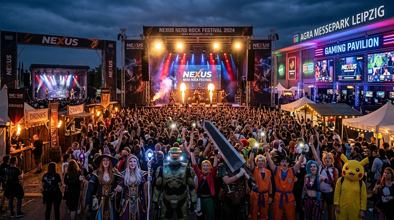 NEXUS Nerd Rock Festival Leipzig 2027 – Nerd Rock, Gaming & Metal