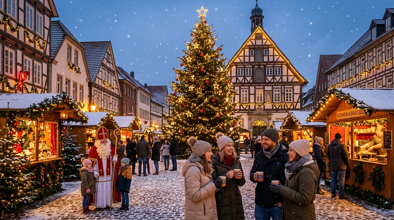 Nikolausmarkt Brakel 2026 – Traditioneller Weihnachtsmarkt auf dem Marktplatz