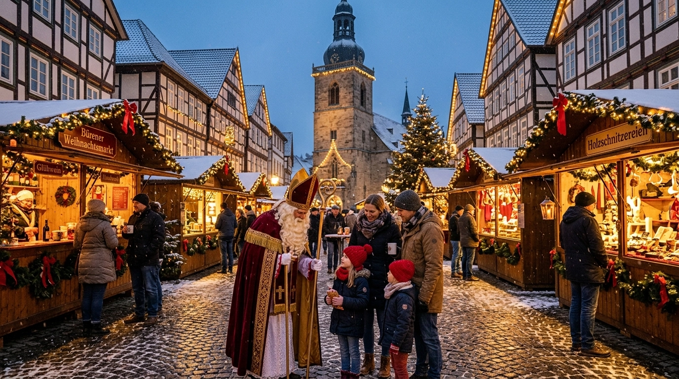 Nikolausmarkt in Büren (Deutschland) 2026: Termine, Programm und Weihnachtsmarkt
