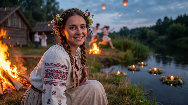 Noc Kupały 2027 – Polnisches Mittsommerfest: Feuer, Wasser & Blumenkränze