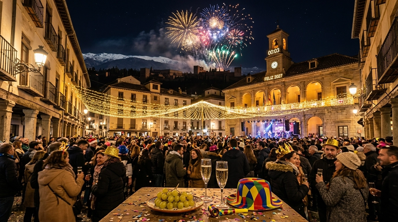 Silvester in Granada (Spanien) 2026/2027 – Feiern, Programm und Feuerwerk
