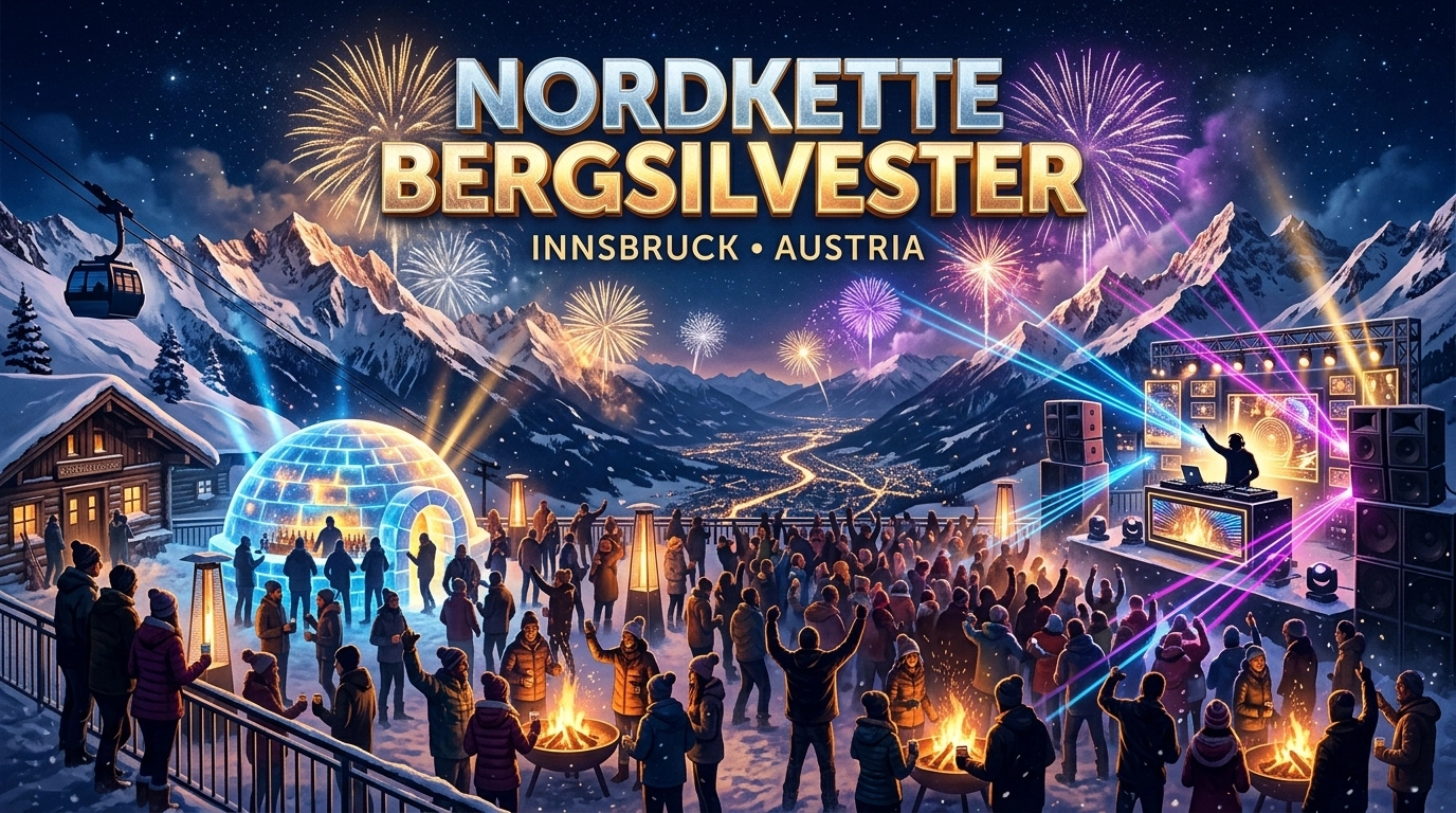 Nordkette Bergsilvester 2026 – Silvesterparty auf der Seegrube Innsbruck