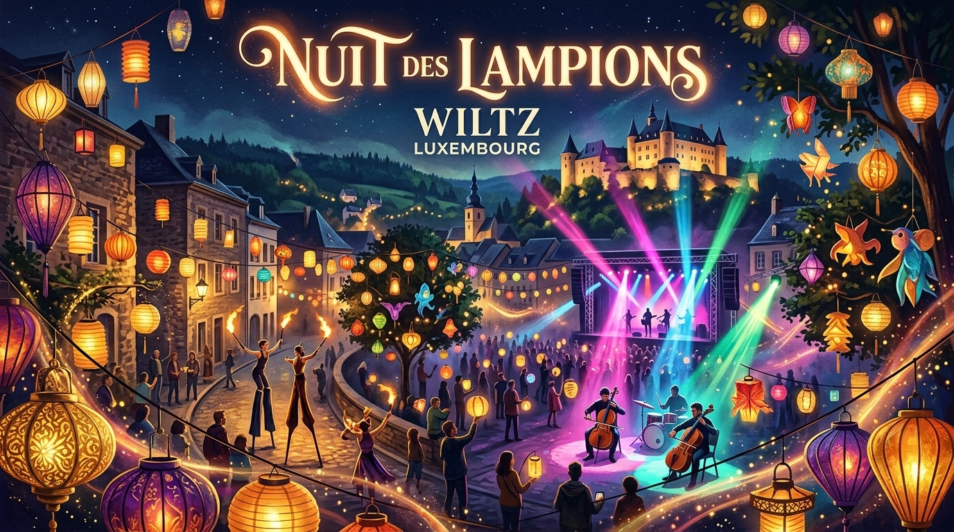 Nuit des Lampions 2028 – Laternenfest und Musikfestival in Wiltz