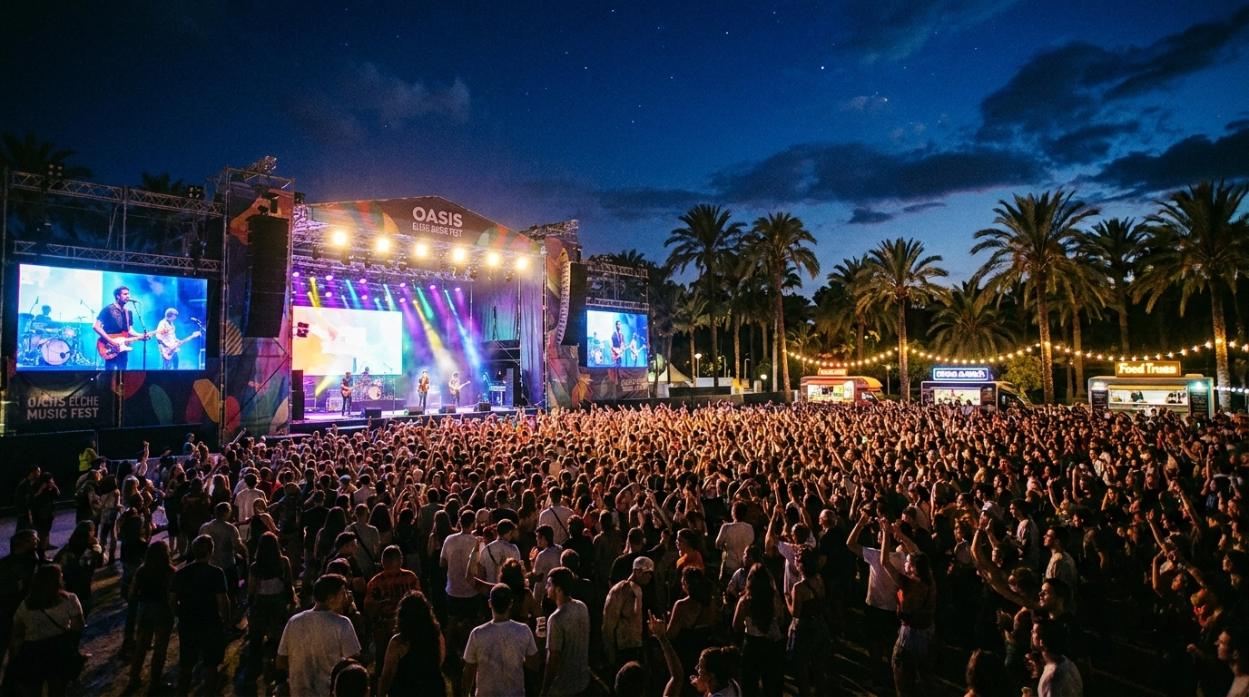 Oasis Elche Music Fest 2026 in Elche (Spanien) – Termine, Line-up & Tickets