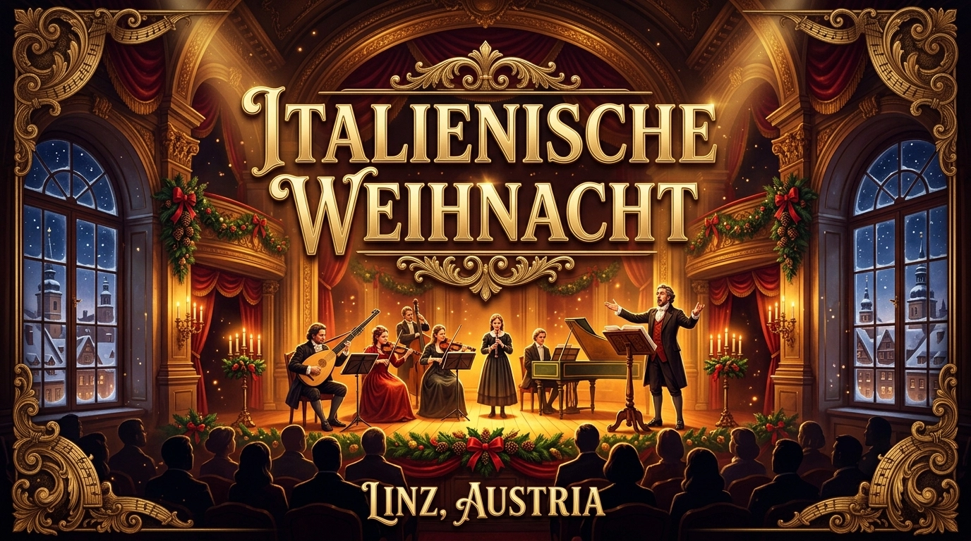 Oberlinger, Brandt, Mields & Ensemble 1700 2026: Italienische Weihnacht im Brucknerhaus Linz