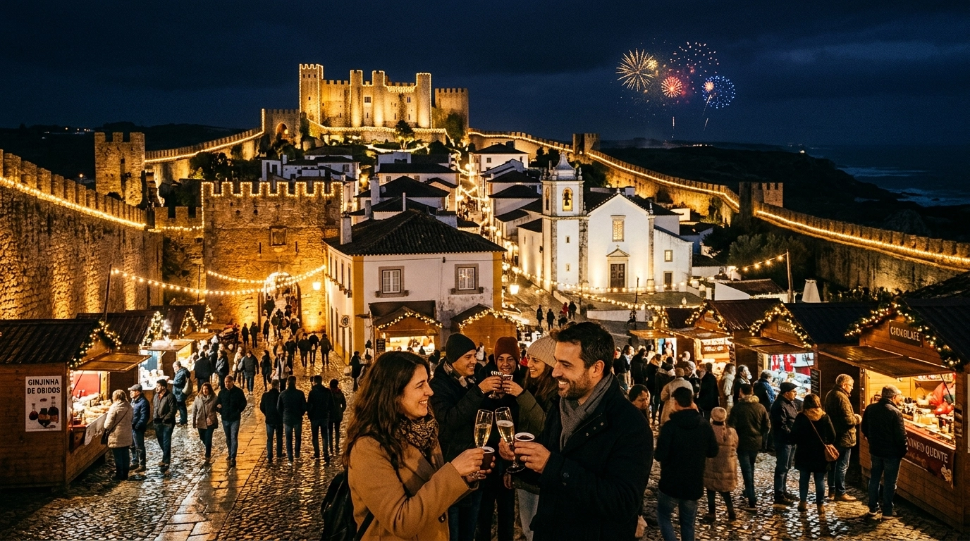 Silvester in Obidos (Portugal) 2026/2027: Feiern und Programm