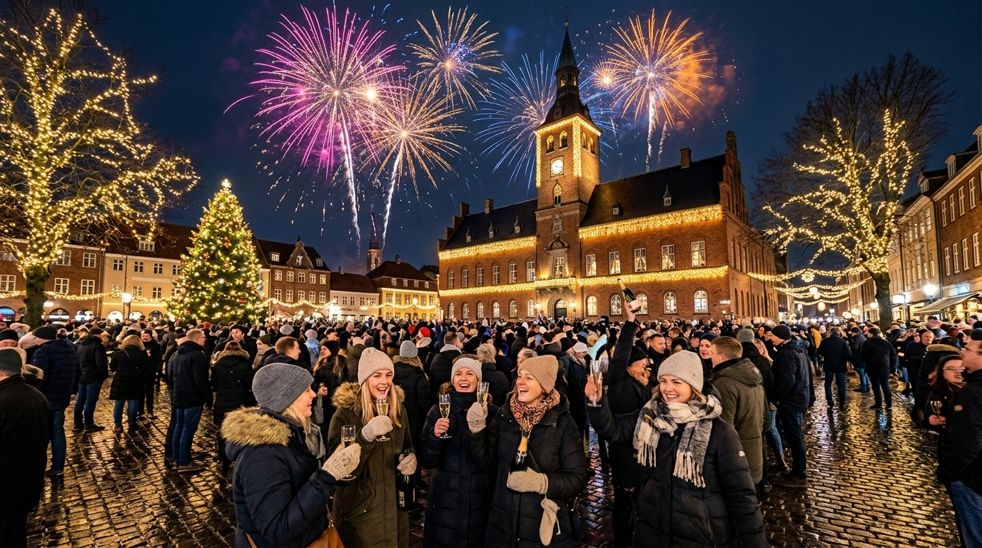 Silvester in Odense (Dänemark) 2026/2027 – Feiern, Feuerwerk und Programm