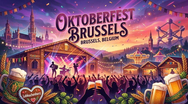 Oktoberfest Brussels 2026 – Bayerisches Festzelt, Oompah und Wiesn-Atmosphäre in Brüssel