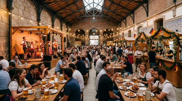 Oktoberfest im Mercado Bom Sucesso Porto 2026
