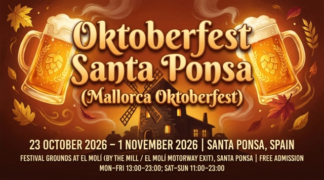 Oktoberfest Santa Ponsa 2026 in Mallorca (Spanien) – Termine, Festzelt & Tipps