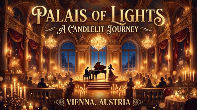 Palais of Lights 2026: Kerzenlicht Konzert im Palais Auersperg Wien