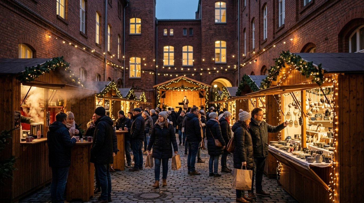 Pankower Adventsmarkt in den Heynhöfen 2026: Weihnachtsmarkt in Berlin Pankow