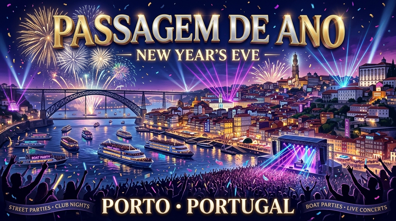 Passagem de Ano Porto 2026/2027 – Clubs, Discos und Partys