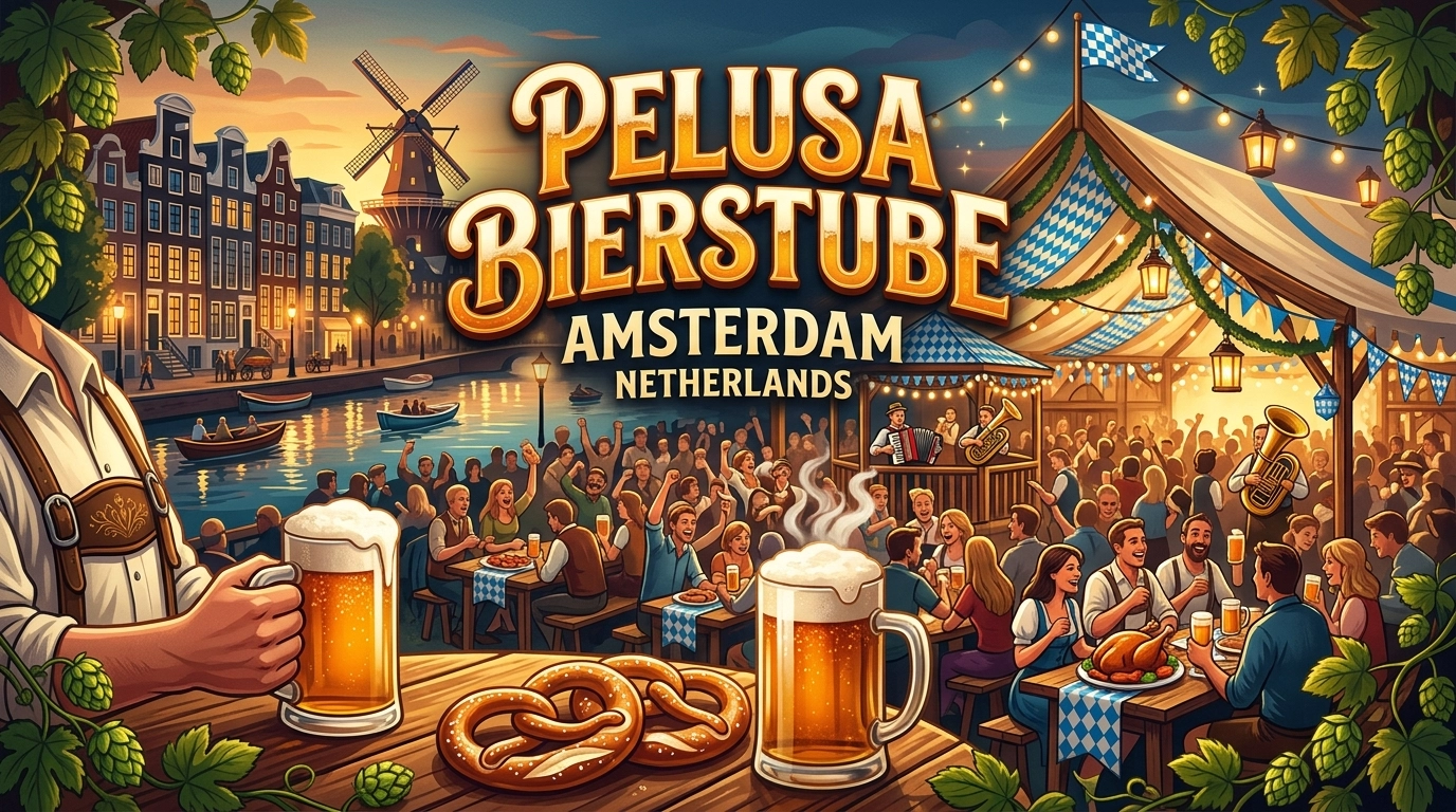 Pelusa Bierstube in Amsterdam (Niederlande) 2026: Kleines Oktoberfest, Menü & Tipps