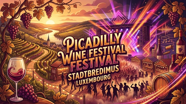 Picadilly Wine Festival 2027 in Stadtbredimus, Luxembourg – Wine, Music & Signature Cocktail