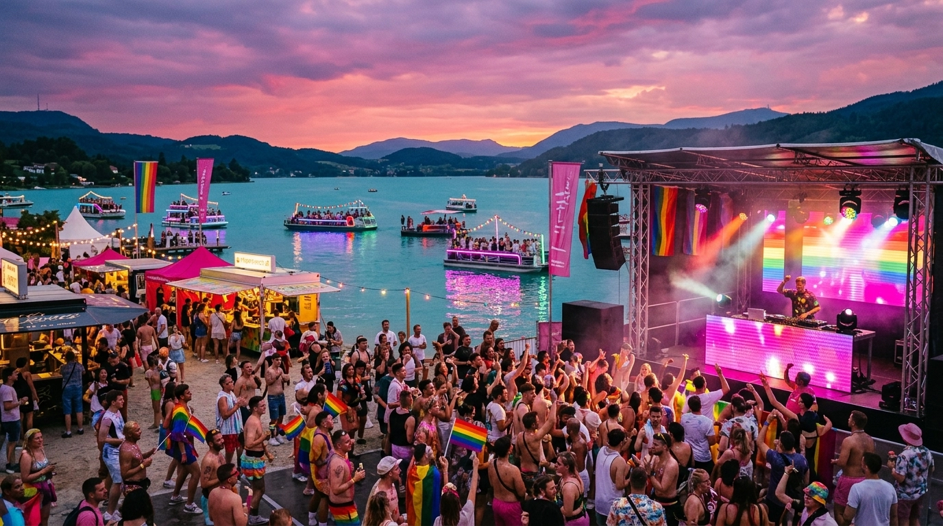 Pink Lake Festival 2027 in Velden am Wörthersee (Österreich) – LGBTQ Festival, Termine & Tickets