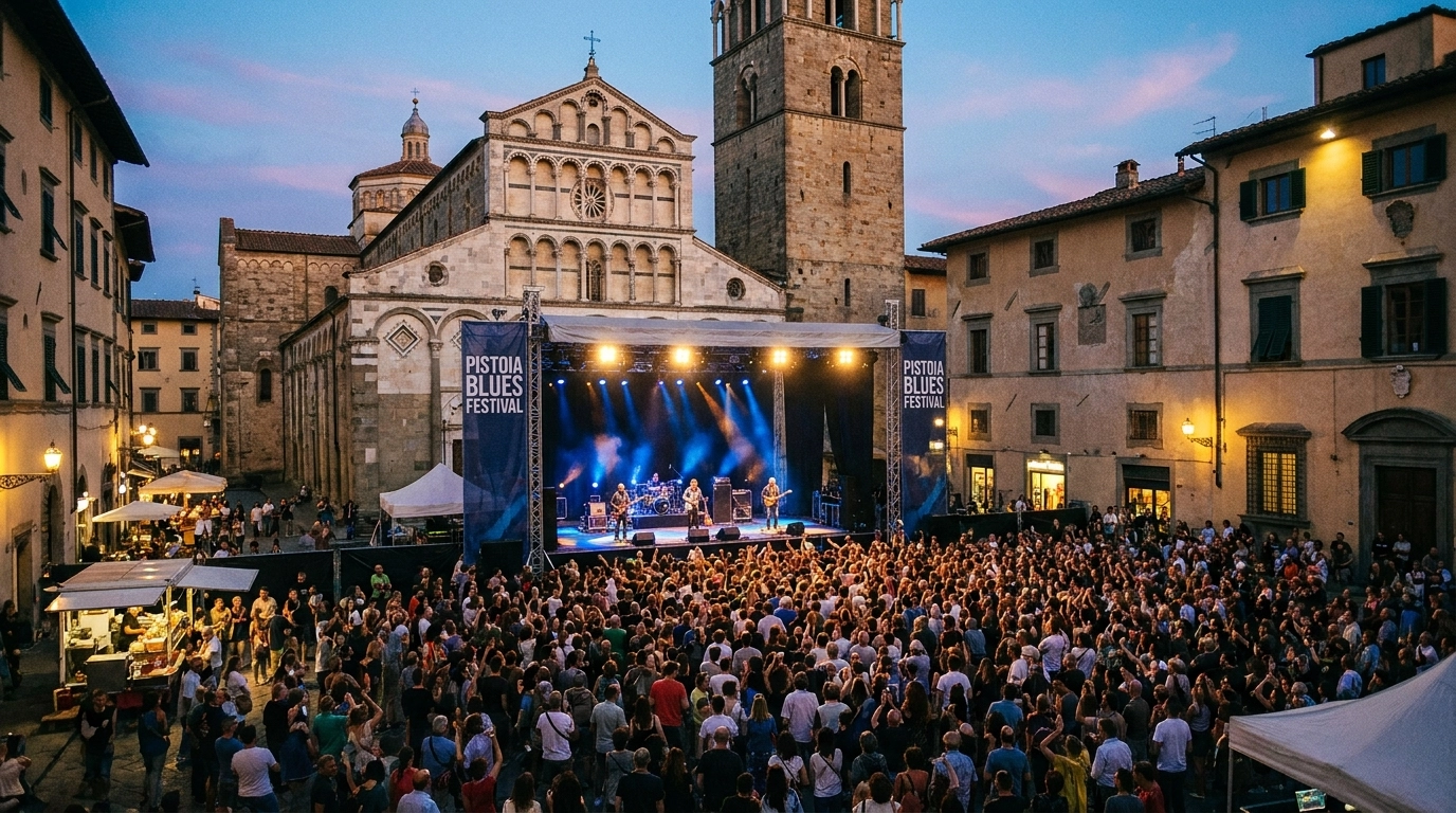 Pistoia Blues Festival 2027 in Pistoia (Italien) – Blues & Rock in der historischen Piazza del Duomo