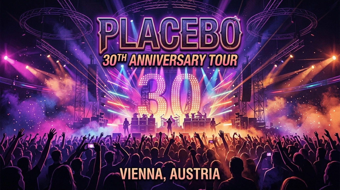 Placebo 30th Anniversary Tour 2026: Konzert in der Wiener Stadthalle Wien