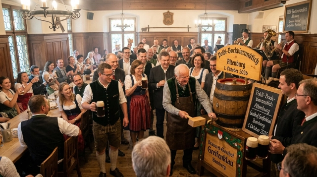 Poldi-Bock Beer Tapping at Altenburg Castle Bamberg 2026 (Greifenklau)