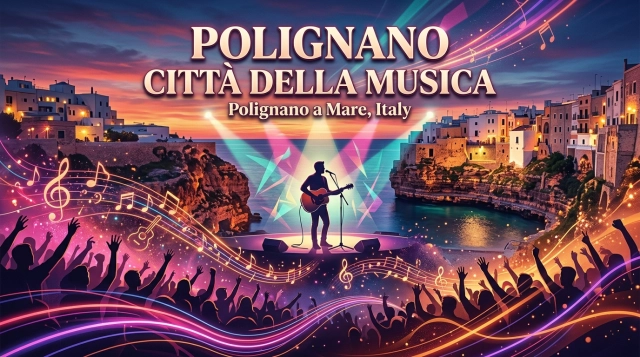 Polignano Città della Musica 2027: Music Festival on the Cliffs of Polignano a Mare