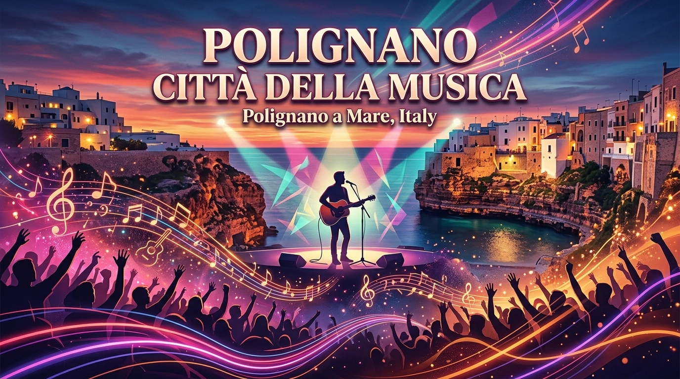 Polignano Città della Musica 2027: Musikfest an den Klippen von Polignano a Mare
