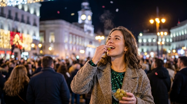 Silvester am Puerta del Sol 2026/2027: Die 12 Glücksuvas in Madrid