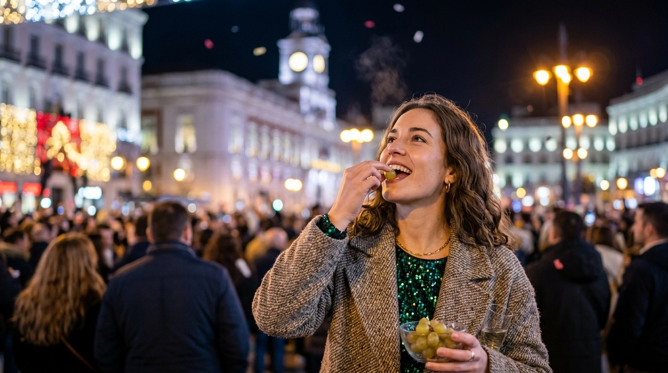 Silvester am Puerta del Sol 2026/2027: Die 12 Glücksuvas in Madrid