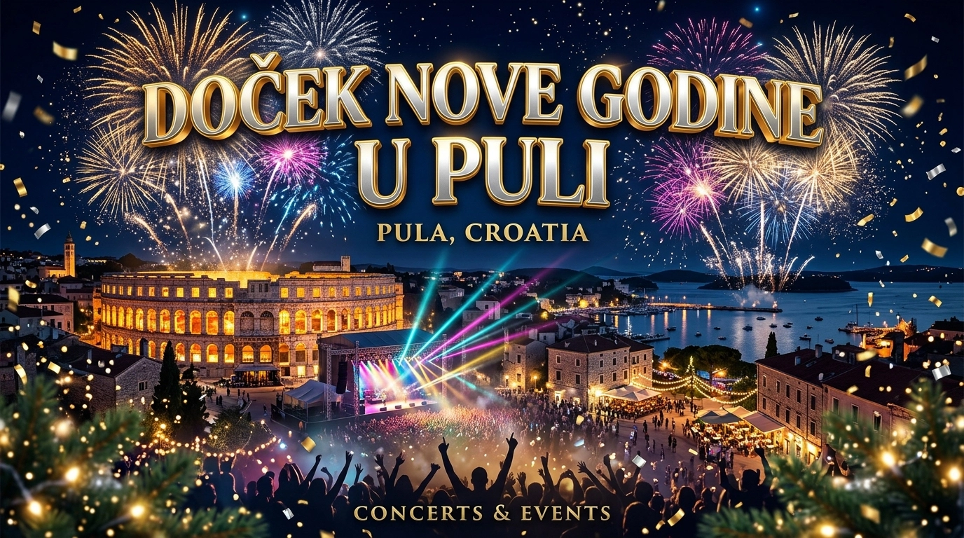 Pula Silvester 2026/2027: Silvesterpartys, Clubpartys und Konzerte in der Altstadt