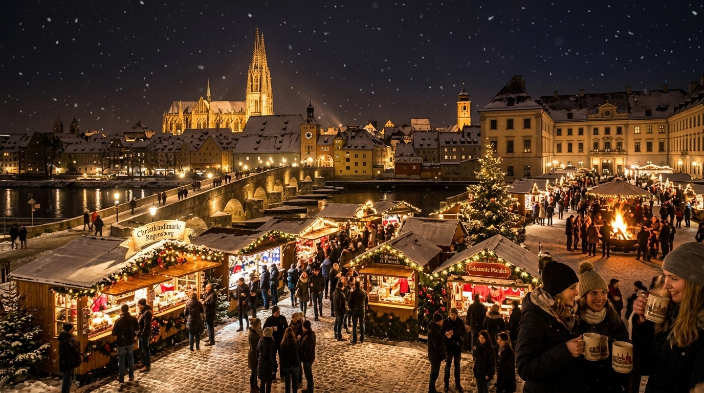 Weihnachtsmärkte Regensburg 2026: Christkindlmarkt, Thurn und Taxis & mehr