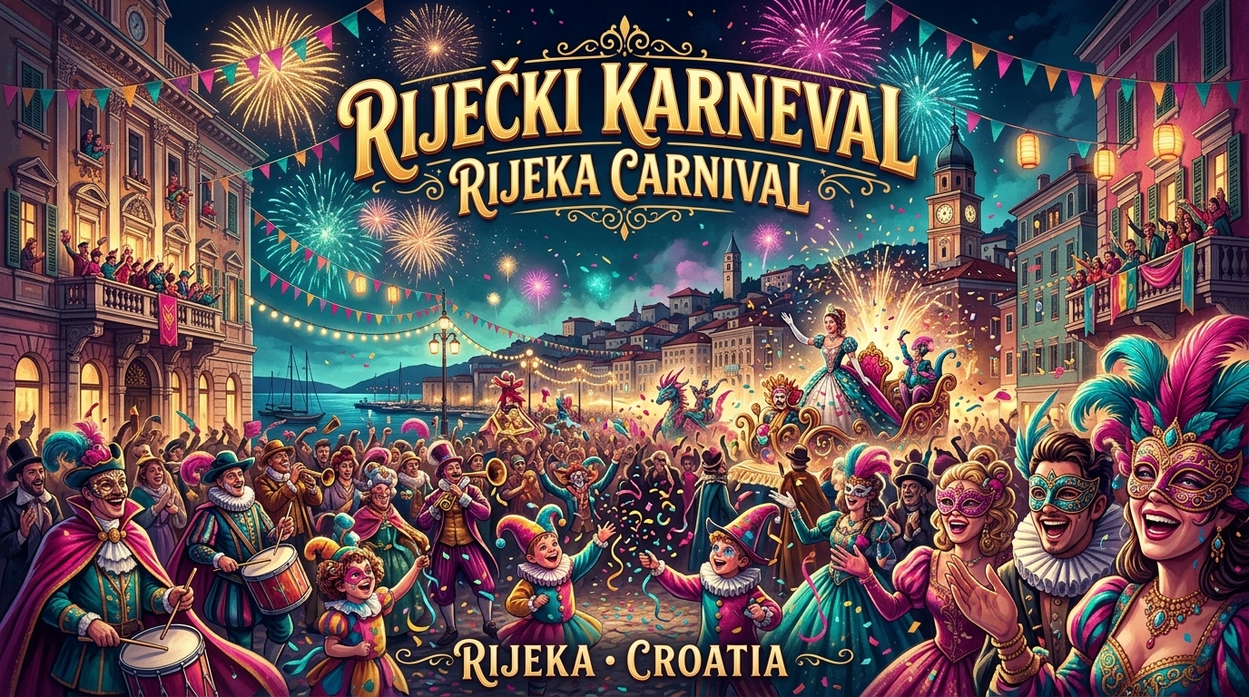 Rijeka Carnival 2027 – Riječki karneval in Rijeka, Kroatien