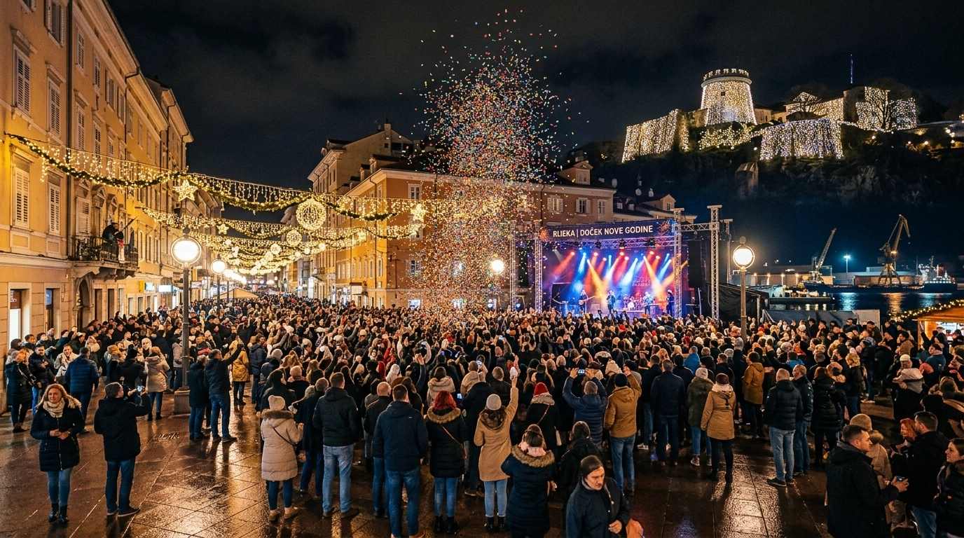 Silvester in Rijeka (Kroatien) 2026/2027: Feiern, Programm und Events