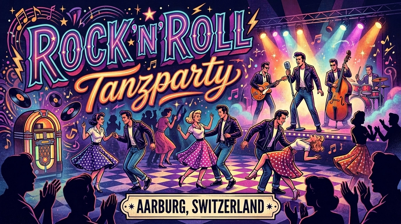 Rock'n'Roll Tanzparty 2026 in Aarburg – Live mit Head over Heels