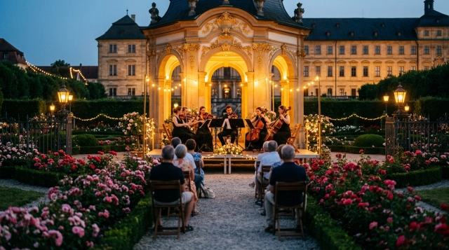 Rosengartenserenaden 2027 in Bamberg: Klassik im Rosengarten der Neuen Residenz