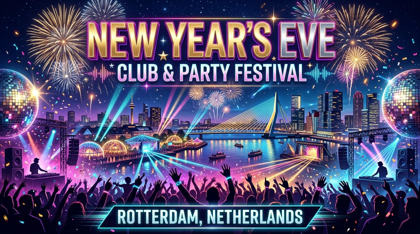 Silvester in Rotterdam 2026/2027 – Clubnächte, Bälle & Partys