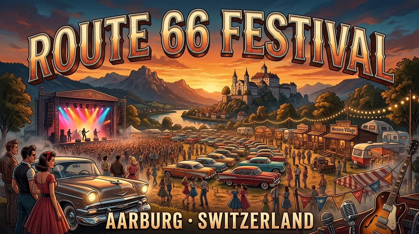 Route 66 Festival 2027 – Oldtimer & Rock’n’Roll in Aarburg