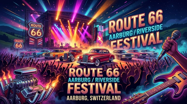 Route 66 Aarburg 2027: Rock'n'Roll und Oldtimer am Flussufer