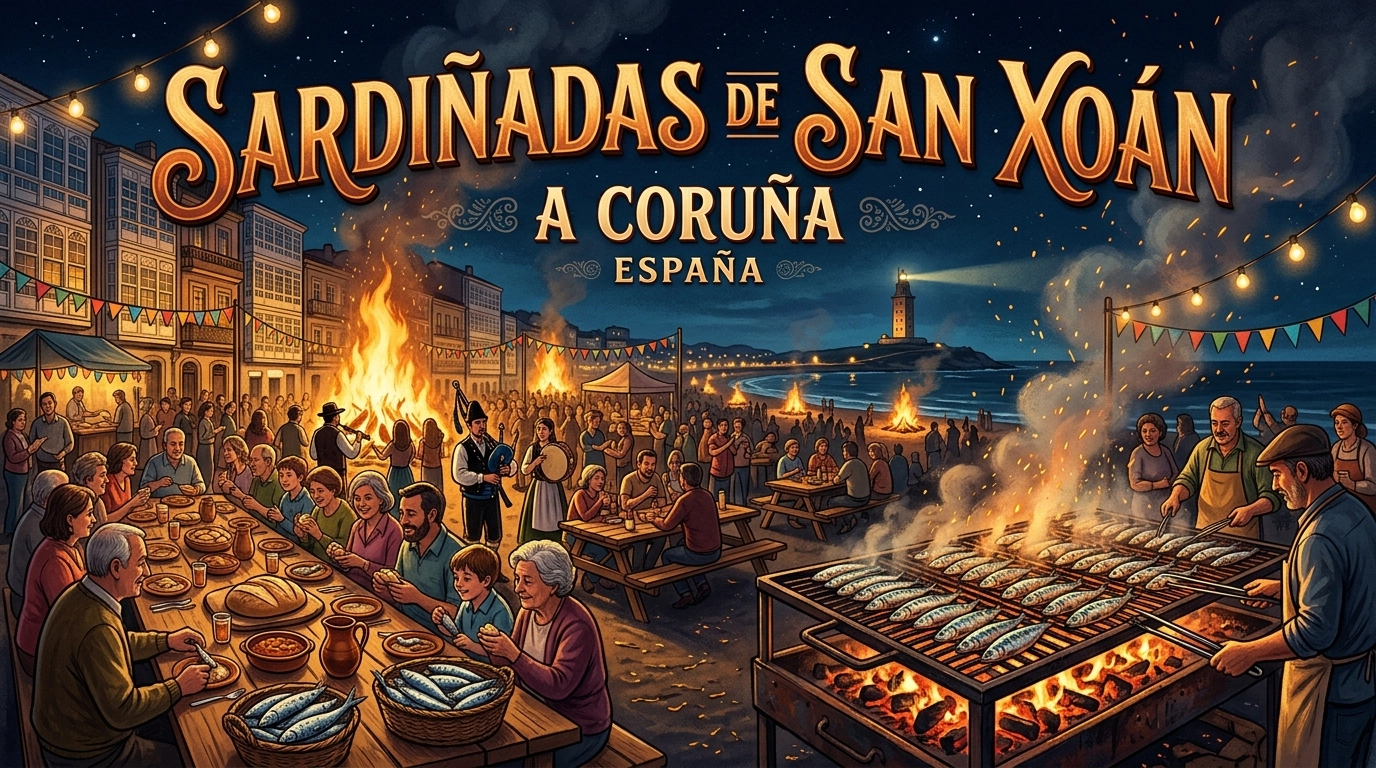 Sardiñadas de San Xoán 2027 in A Coruña – Termine & Essen