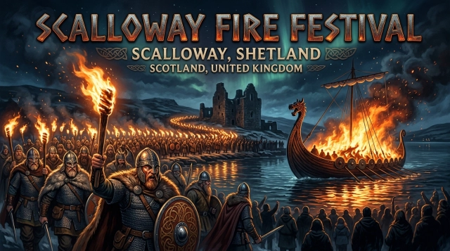 Scalloway Fire Festival 2027 – Wikinger-Feuerfest auf den Shetland-Inseln