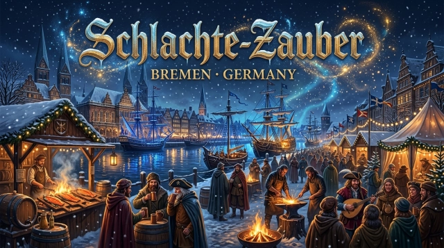 Schlachte-Zauber 2026 – Mittelalterlicher Weihnachtsmarkt an der Weser in Bremen