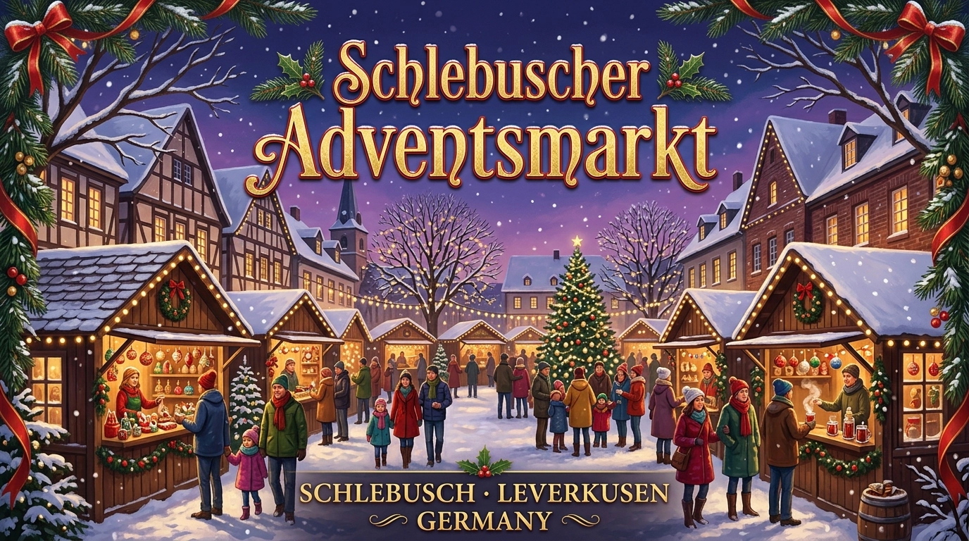Schlebuscher Adventsmarkt 2026 – Nachbarschaftlicher Weihnachtsmarkt in Leverkusen