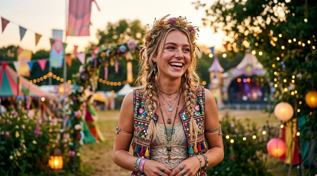 Secret Garden Party Huntingdon: Kostüme, Farbe und Feuerwerk im Festivalgeschichte