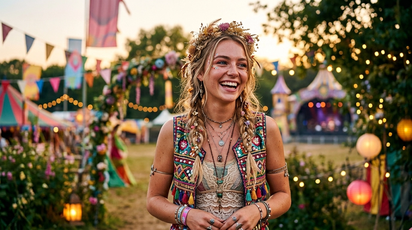 Secret Garden Party Huntingdon: Kostüme, Farbe und Feuerwerk im Festivalgeschichte