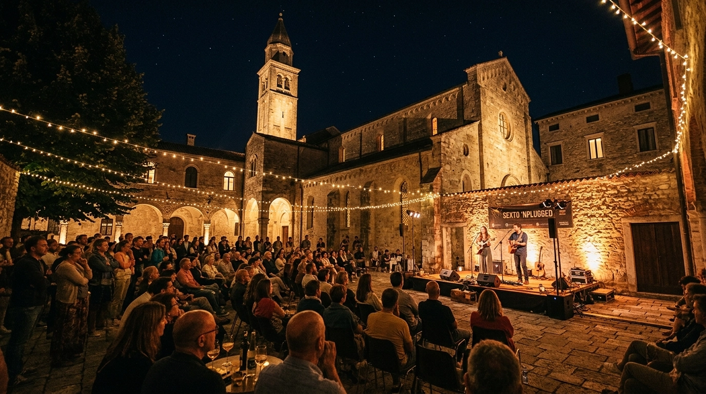Sexto 'Nplugged 2027 – Boutique Indie-Festival in der historischen Abtei von Sesto al Reghena