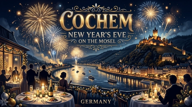 Silvester an der Mosel 2026/2027 – Festliche Jahreswechsel-Arrangements in und um Cochem