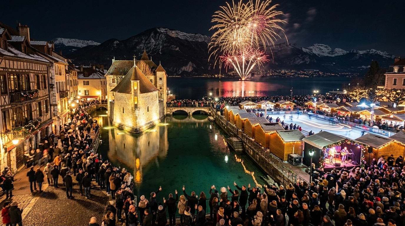 Silvester in Annecy (Frankreich) 2026/2027: Feiern, Programm und Events