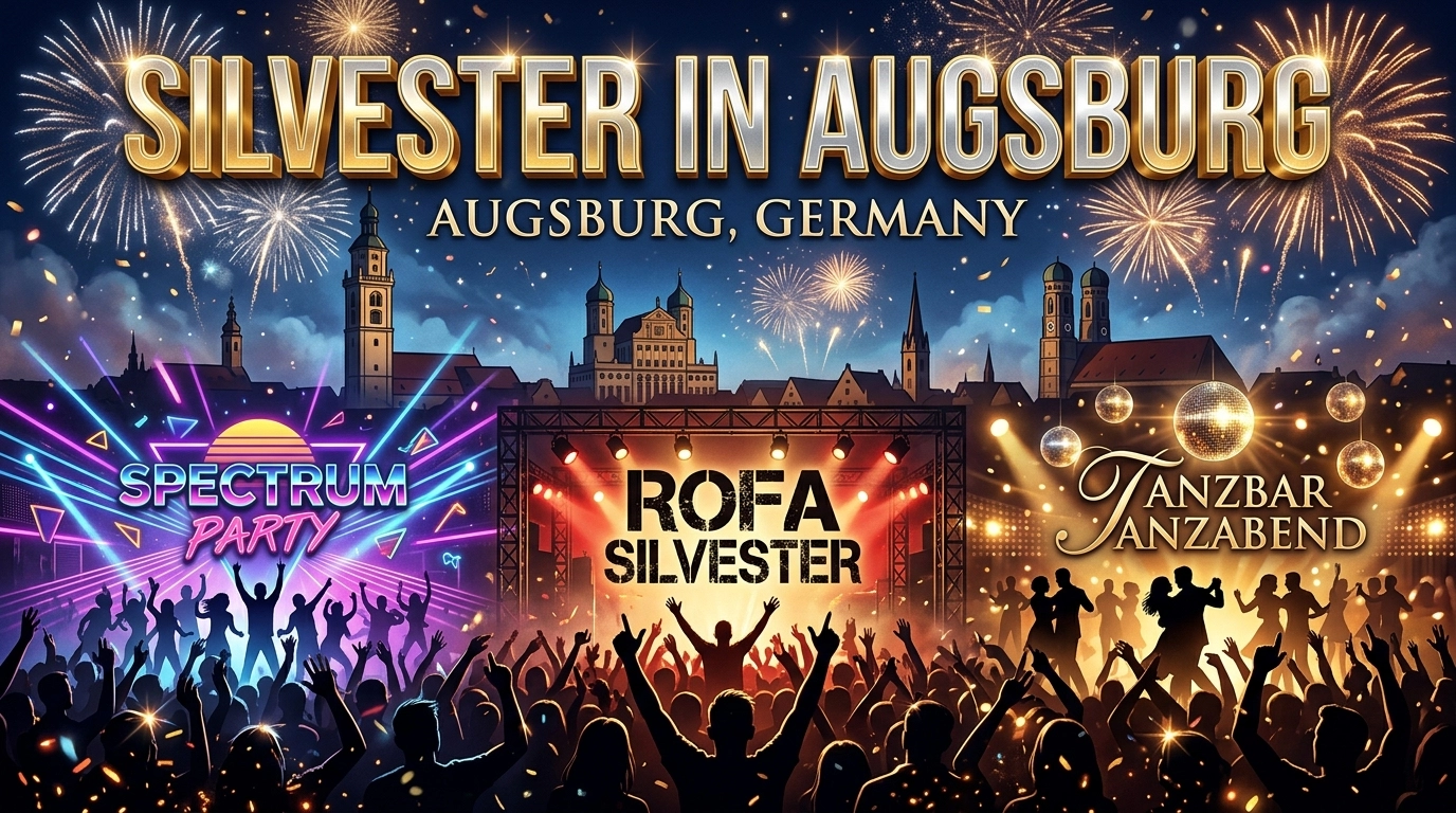 Silvester in Augsburg 2026/2027 – Club-Partys in Spectrum, Rockfabrik & Tanzbar