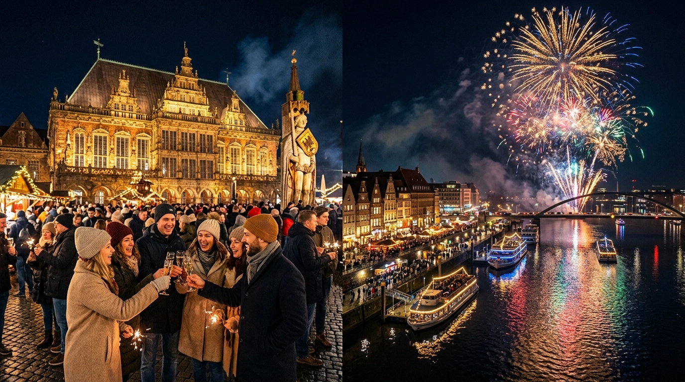 Silvester in Bremen 2026/2027 – Feiern, Feuerwerk und Neujahrsprogramm