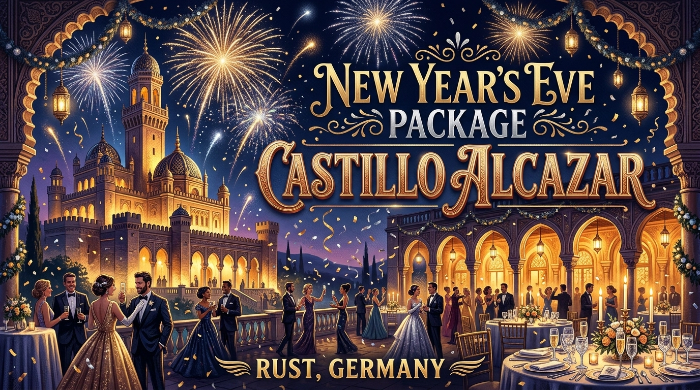 Silvester Package "Castillo Alcazar" 2026/2027 – Silvesterfeier im Spanischen Schlosshotel in Rust