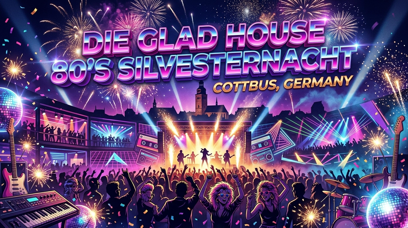 Silvester in Cottbus 2026/2027 – Clubpartys, 80er-Nacht & Silvestershows